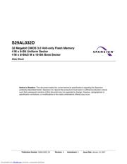 S29AL032D90TFI030 Datenblatt PDF