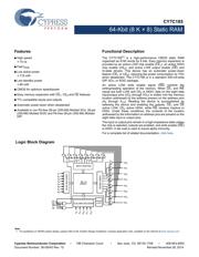 CY7C185-20PXC Datenblatt PDF