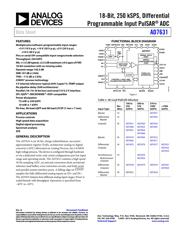 AD7631BSTZ 数据规格书 1