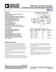 AD5116BCPZ5-RL7 数据规格书 1