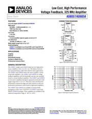 AD8058ARM Datenblatt PDF