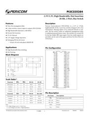 PI3C32X384BEX 数据规格书 1