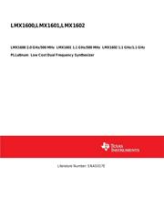 LMX1600TMNOPB datasheet.datasheet_page 1