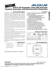 MAX7315 数据规格书 1