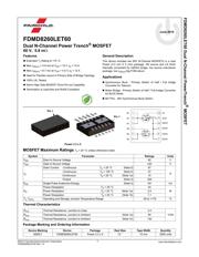 FDMD8260LET60 数据规格书 1