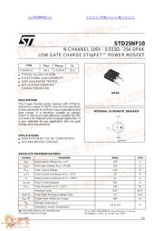 STD25NF10 datasheet.datasheet_page 1