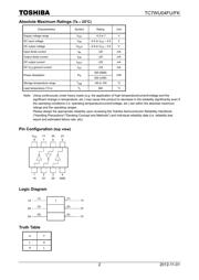 TC7WU04FKTE85L datasheet.datasheet_page 2