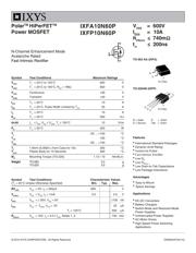 IXFA10N60P 数据规格书 1