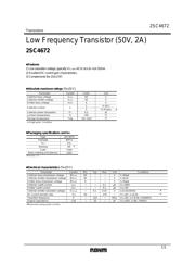 2SC4672-P 数据规格书 1