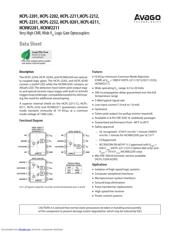 HCNW2211 Datenblatt PDF