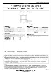 GCM1885C1H331JA16B 数据规格书 1