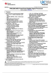 TMS320C6455BCTZA Datenblatt PDF