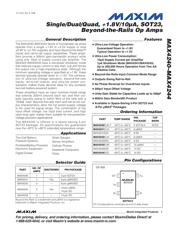 MAX4240EUK 数据规格书 1