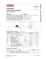FQD12N20LTM-F085 数据规格书 2