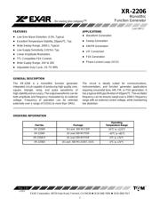 XR2206CP-F Datenblatt PDF