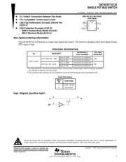 SN74CBT1G125DBVT 数据规格书 1