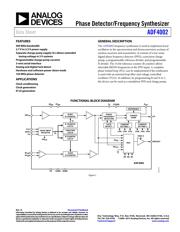 ADF4002BCPZ Datenblatt PDF