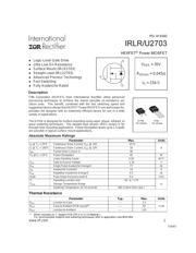 IRLR2703PBF 数据规格书 1