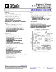ADUC845BCPZ62-5 Datenblatt PDF