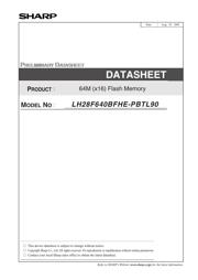 LH28F640BFHE-PBTL90 datasheet.datasheet_page 1