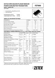 FZT605 Datenblatt PDF