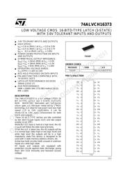 74ALVCH16373TTR datasheet.datasheet_page 1