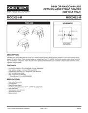 MOC3052TM datasheet.datasheet_page 1