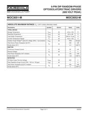 MOC3052TM datasheet.datasheet_page 2