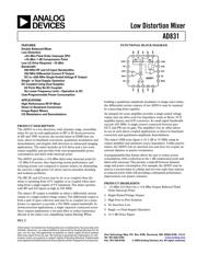 AD831APZ-REEL7 datasheet.datasheet_page 1