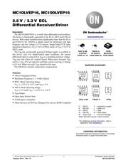 MC100LVEP16 数据规格书 1