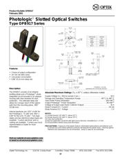 OPB917IOC 数据规格书 1