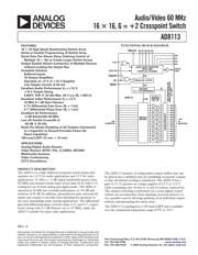 AD8113JSTZ 数据手册