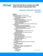 ATTINY85V-10SU Datenblatt PDF