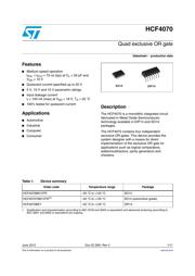 HCF4069YUM013TR Datenblatt PDF