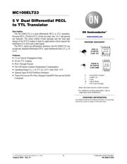 MC100ELT23D 数据规格书 1