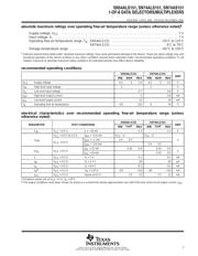 SN74ALS151NE4 数据规格书 3