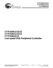 CY7C63613-SXC 数据规格书 1