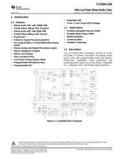 TLV320AIC3204IRHBT Datenblatt PDF