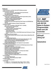 ATTINY167-A15MD 数据规格书 1