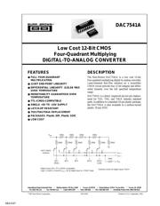 DAC7541 数据规格书 1