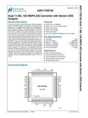 ADC11DS105CISQ 数据规格书 1