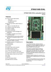 STM32100E-EVAL 数据规格书 1