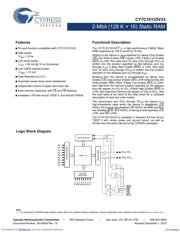 CY7C1011DV33-10ZSXI 数据规格书 1