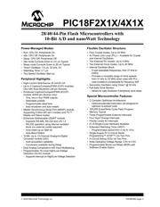 PIC18F4510-I/PT 数据规格书 1
