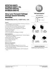 NTSB30100CTT4G 数据规格书 1