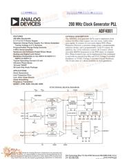 ADF4001 数据规格书 1