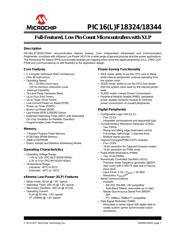 PIC16F18344T-I/SS Datenblatt PDF