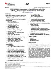 PCM5310PAP Datasheet PDF page 1