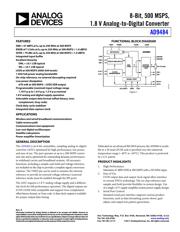 AD9484BCPZ-500 数据规格书 1