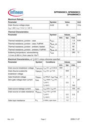 SPP08N50C3XKSA1 datasheet.datasheet_page 2